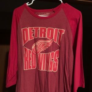 Mitchell & Ness Detroit Red Wings 3/4 shirt size L